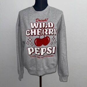 Pepsi Wild Cherry Crewneck Sweater - Gray and Red